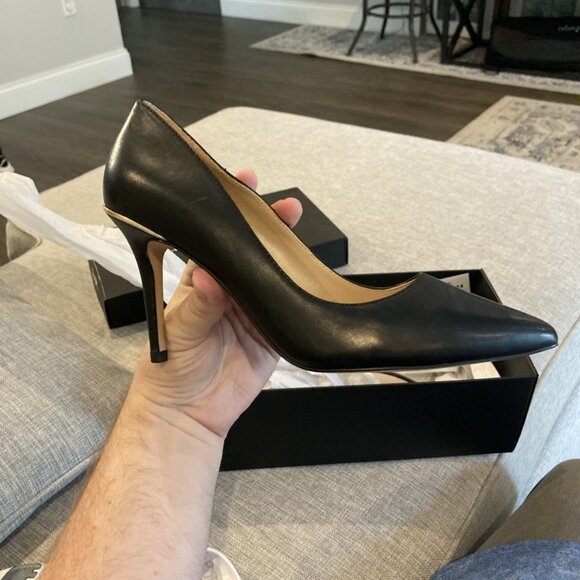 Coach Wiley Canvas and Leather Pump Heel Shoes - Picture 9 of 15